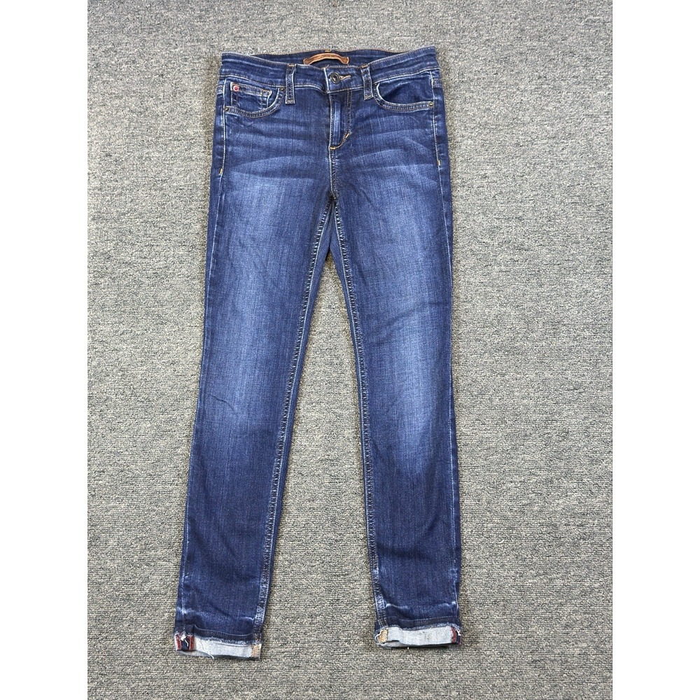 Joe's Jeans The Markie Skinny Crop Cuffed Japanese Denim Selvedge Womens Size 25